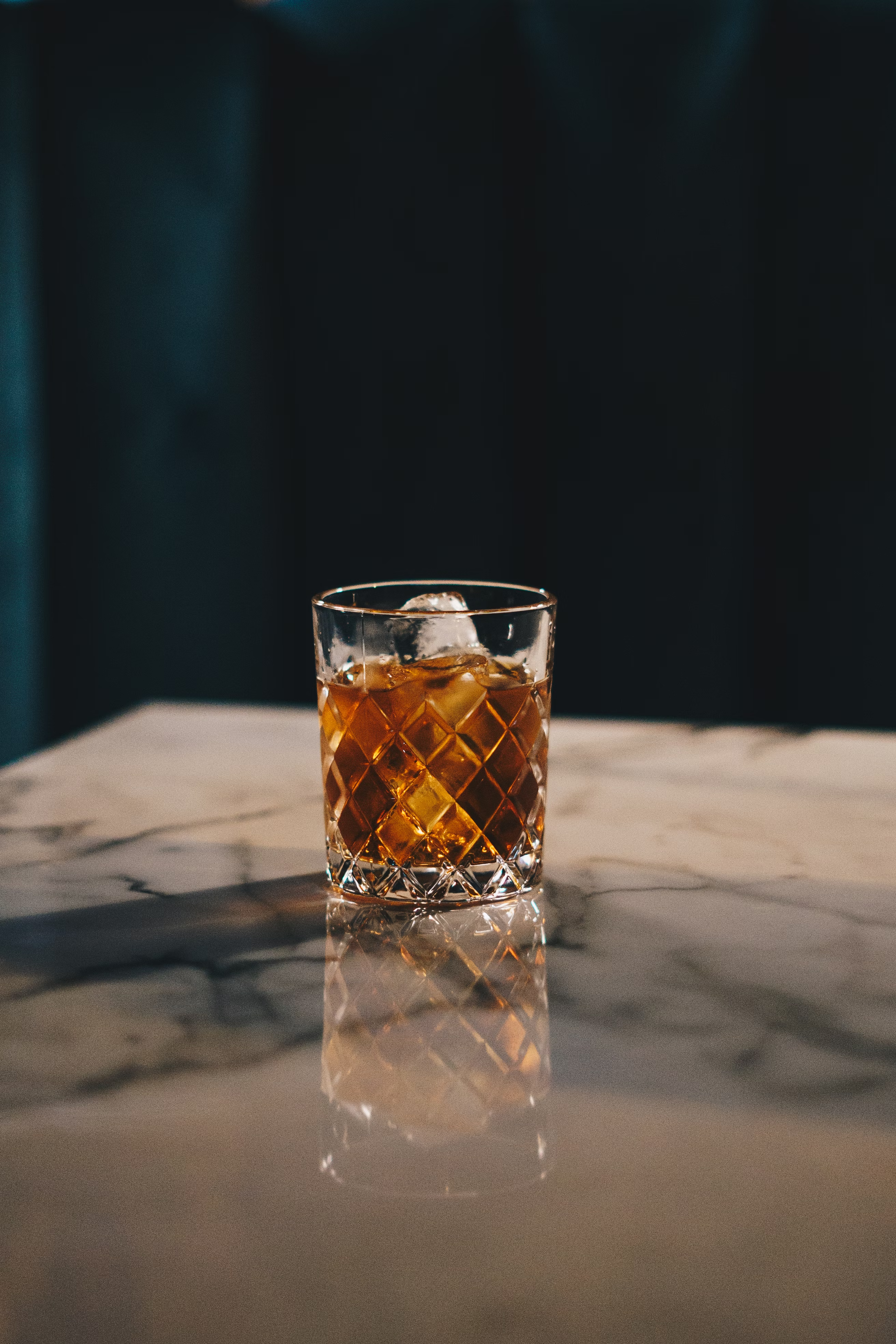 A spiced cocktail in a short glass